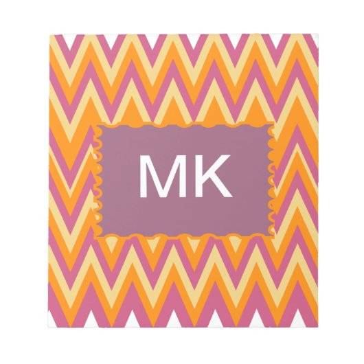 Aztec Tribal ZigZag Notitieblok (Voorkant)