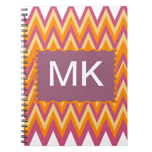 Aztec Tribal ZigZag Notitieboek (Voorkant)