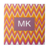 Aztec Tribal ZigZag Tegeltje (Voorkant)