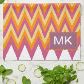 Aztec Tribal ZigZag Theedoek (Gevouwen)