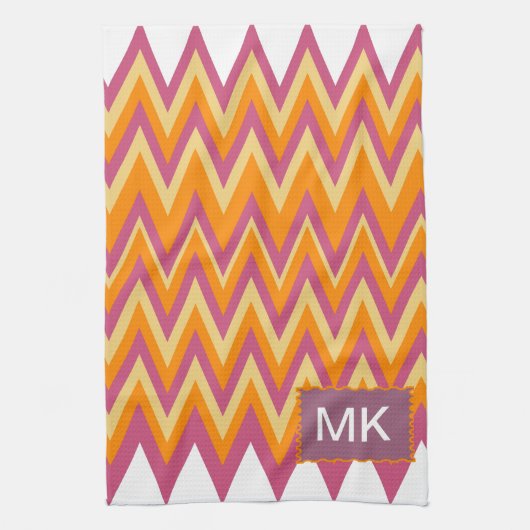 Aztec Tribal ZigZag Theedoek (Verticaal)