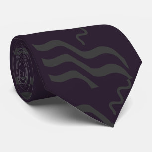Aztec Twist Paars Gray Stropdas