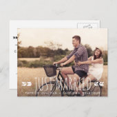 Aztec Typografie Net gehuwd Briefkaart (Voorkant / Achterkant)