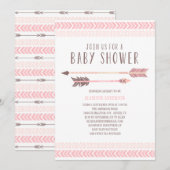 Aztec | Uitnodiging tot Baby shower (Voorkant / Achterkant)