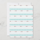 Aztec | Uitnodiging tot Baby shower (Achterkant)