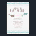 Aztec | Uitnodiging tot Baby shower<br><div class="desc">©Fine & Dandy Paperie</div>