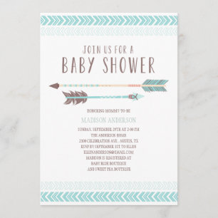 Aztec   Uitnodiging tot Baby shower