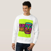 Aztec Vibes – Bold Neon Graphic T-shirt (Voorkant volledig)