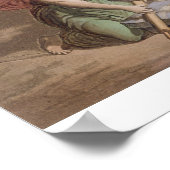 Aztec-vrouwen maken maïsbrood uit 'Le C', Mexico Poster (Hoek)