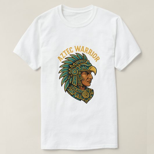 Aztec Warrior – Ancient Power & CourageT-Shirt T-shirt (Design voorkant)