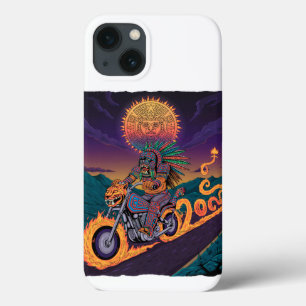Aztec Warrior Biker   Vuurslang & Jaguar Case-Mate iPhone Case