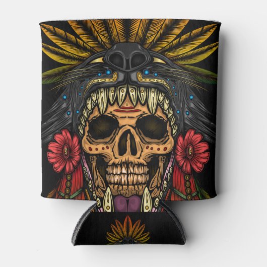 Aztec Warrior Blikjeskoeler (Voorkant)