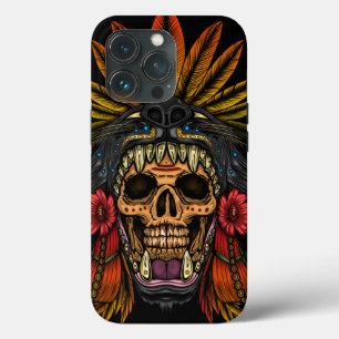 Aztec Warrior Canvas tas Case-Mate iPhone Case