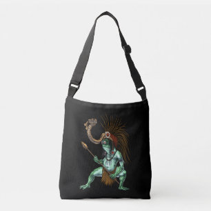 Aztec Warrior Deity Cueyatl Crossbody Tas