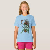 Aztec Warrior Deity Cueyatl T-shirt (Voorkant volledig)