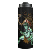 Aztec Warrior Deity Cueyatl Thermosbeker (Voorkant)