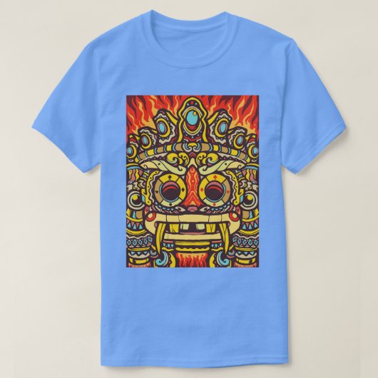 Aztec Warrior Grin T-shirt (Design voorkant)