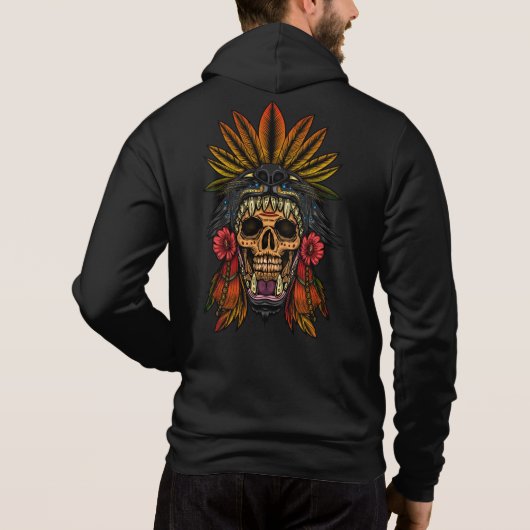 Aztec Warrior Hoodie (Achterkant)