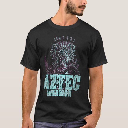 Aztec Warrior King Mexico Native Aztec Mayas 6 T-shirt (Voorkant)
