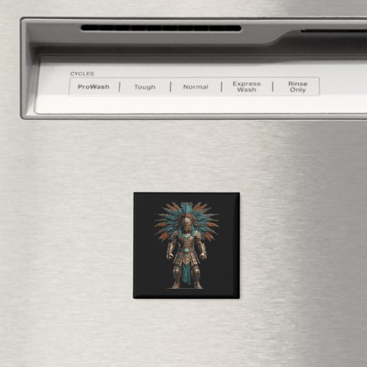 Aztec Warrior Mexican Boxing Pride Magneet (Insitu (Vaatwasser))