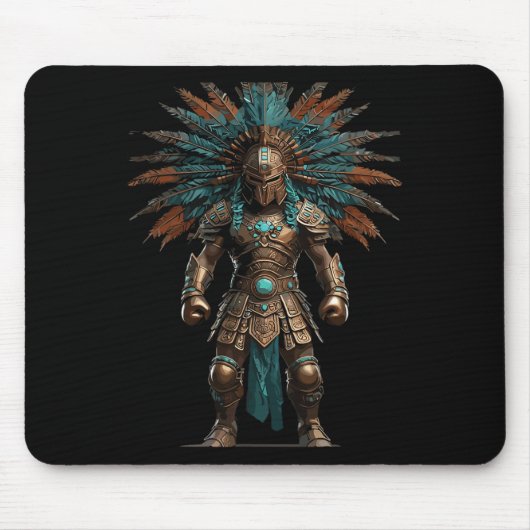 Aztec Warrior Mexican Boxing Pride Muismat (Voorkant)