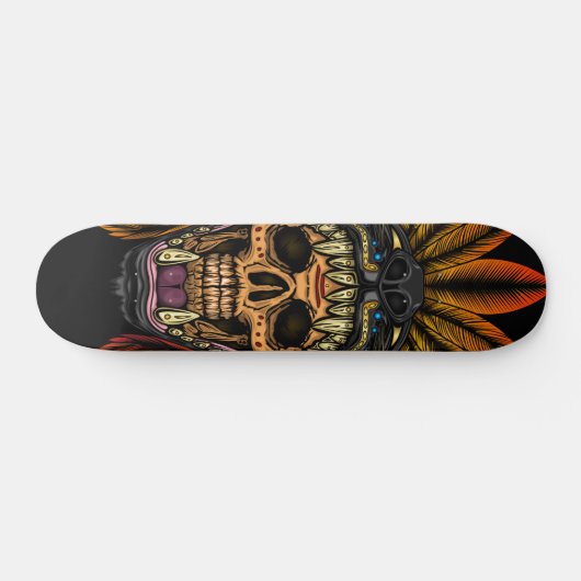 Aztec Warrior Persoonlijk Skateboard (Horizontaal)