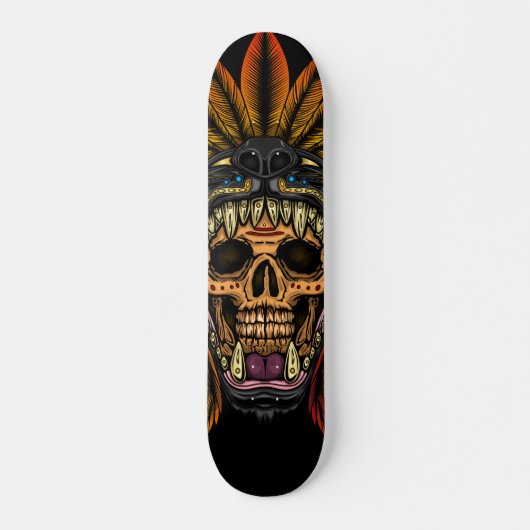 Aztec Warrior Persoonlijk Skateboard (Voorkant)