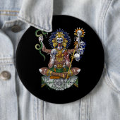 Aztec Warrior Shaman Ronde Button 6,0 Cm (In situ)