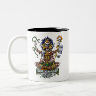 Aztec Warrior Shaman Tweekleurige Koffiemok