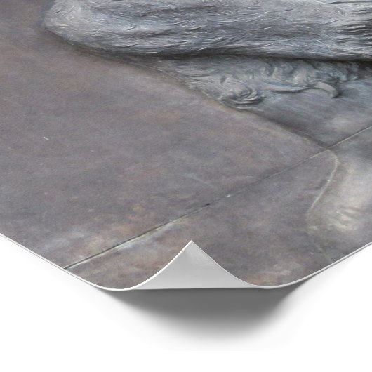 Aztec Warrior Stone carving Poster (Hoek)