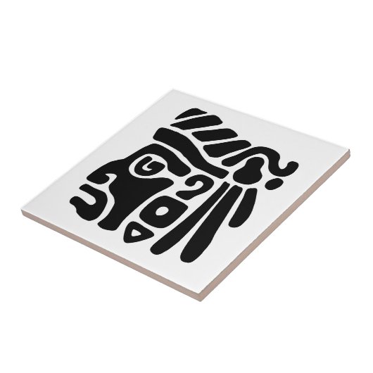 Aztec Warrior Tegeltje (Zijkant)