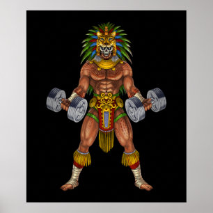Aztec Warrior Weightlift Poster