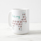 Aztec Western Boho Kiss My Donkey Mok 15 oz (Voorkant links)