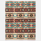 Aztec Western Pattern Fleece Deken (Voorkant)