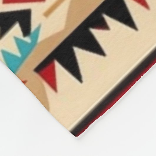 Aztec Western Pattern Fleece Deken (Hoek)