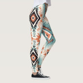 Aztec Western Tribal Groot Patroon Leggings (Rechts)