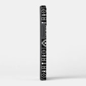 Aztec Wit Grijs Zwart Gemengde Motieven Patroon Case-Mate iPhone Case (Achterkant / Rechts)