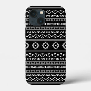 Aztec Wit Grijs Zwart Gemengde Motieven Patroon Case-Mate iPhone Case
