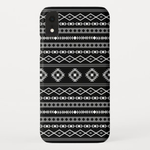 Aztec Wit Grijs Zwart Gemengde Motieven Patroon Case-Mate iPhone Case