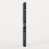Aztec Wit Grijs Zwart Gemengde Motieven Patroon Case-Mate iPhone Case (Achterkant/rechts)