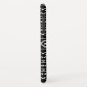 Aztec Wit Grijs Zwart Gemengde Motieven Patroon Case-Mate iPhone Case (Achterkant/links)
