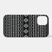 Aztec Wit Grijs Zwart Gemengde Motieven Patroon Case-Mate iPhone Case (Achterkant (horizontaal))