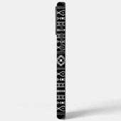 Aztec Wit Grijs Zwart Gemengde Motieven Patroon Case-Mate iPhone Case (Achterkant / Links)
