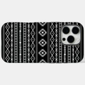 Aztec Wit Grijs Zwart Gemengde Motieven Patroon Case-Mate iPhone Case (Achterkant (horizontaal))