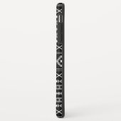 Aztec Wit Grijs Zwart Gemengde Motieven Patroon Case-Mate iPhone Case (Achterkant/links)