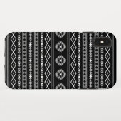 Aztec Wit Grijs Zwart Gemengde Motieven Patroon Case-Mate iPhone Case (Achterkant (horizontaal))