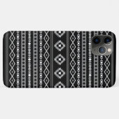 Aztec Wit Grijs Zwart Gemengde Motieven Patroon Case-Mate iPhone Case (Achterkant (horizontaal))