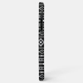 Aztec Wit Grijs Zwart Gemengde Motieven Patroon Case-Mate iPhone Case (Achterkant/links)