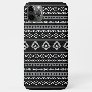 Aztec Wit Grijs Zwart Gemengde Motieven Patroon Case-Mate iPhone Case