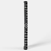 Aztec Wit Grijs Zwart Gemengde Motieven Patroon Samsung Galaxy Hoesje (Rechterkant)